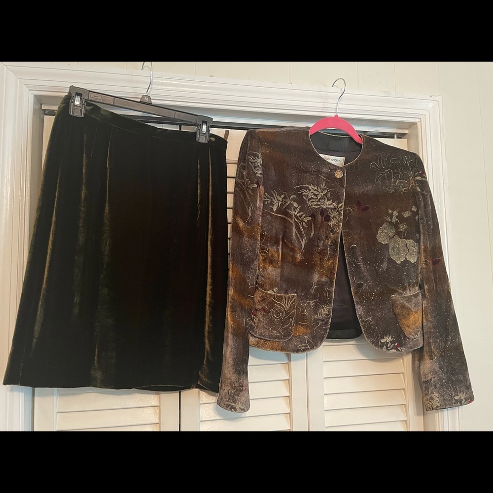 Emanuel Ungaro parallel -vintage women skirt suit